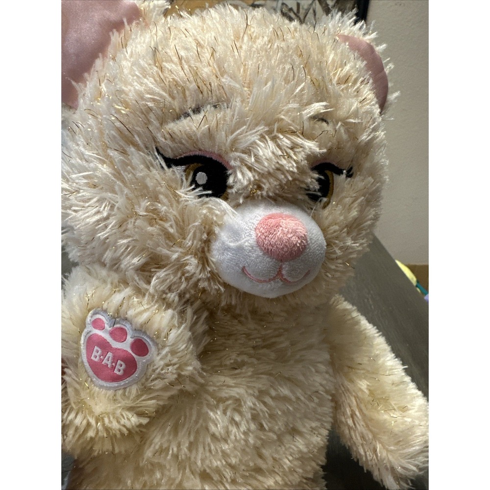 Build A Bear BELLE Beauty & The Beast Disney Plush 16" Soft Toy Yellow Sparkle